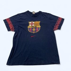 Vintage Nike FC Barcelona FCB Crest T-Shirt XL